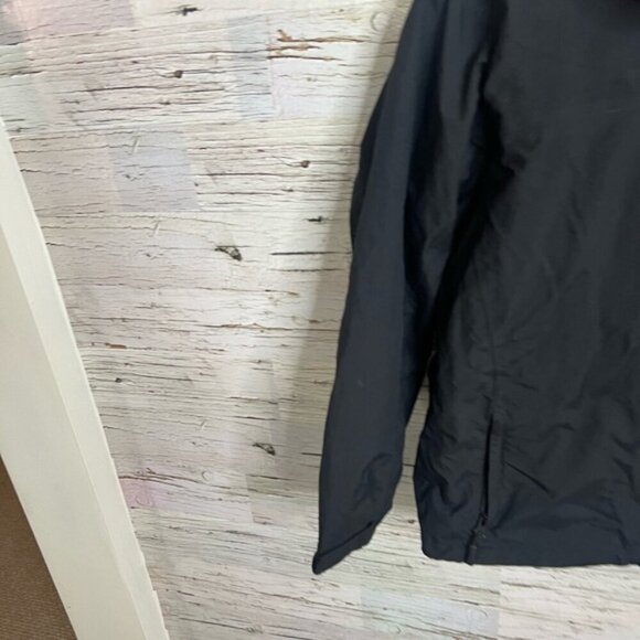 Eddie Bauer black jacket hooded size large  women’s - Picture 2 of 9